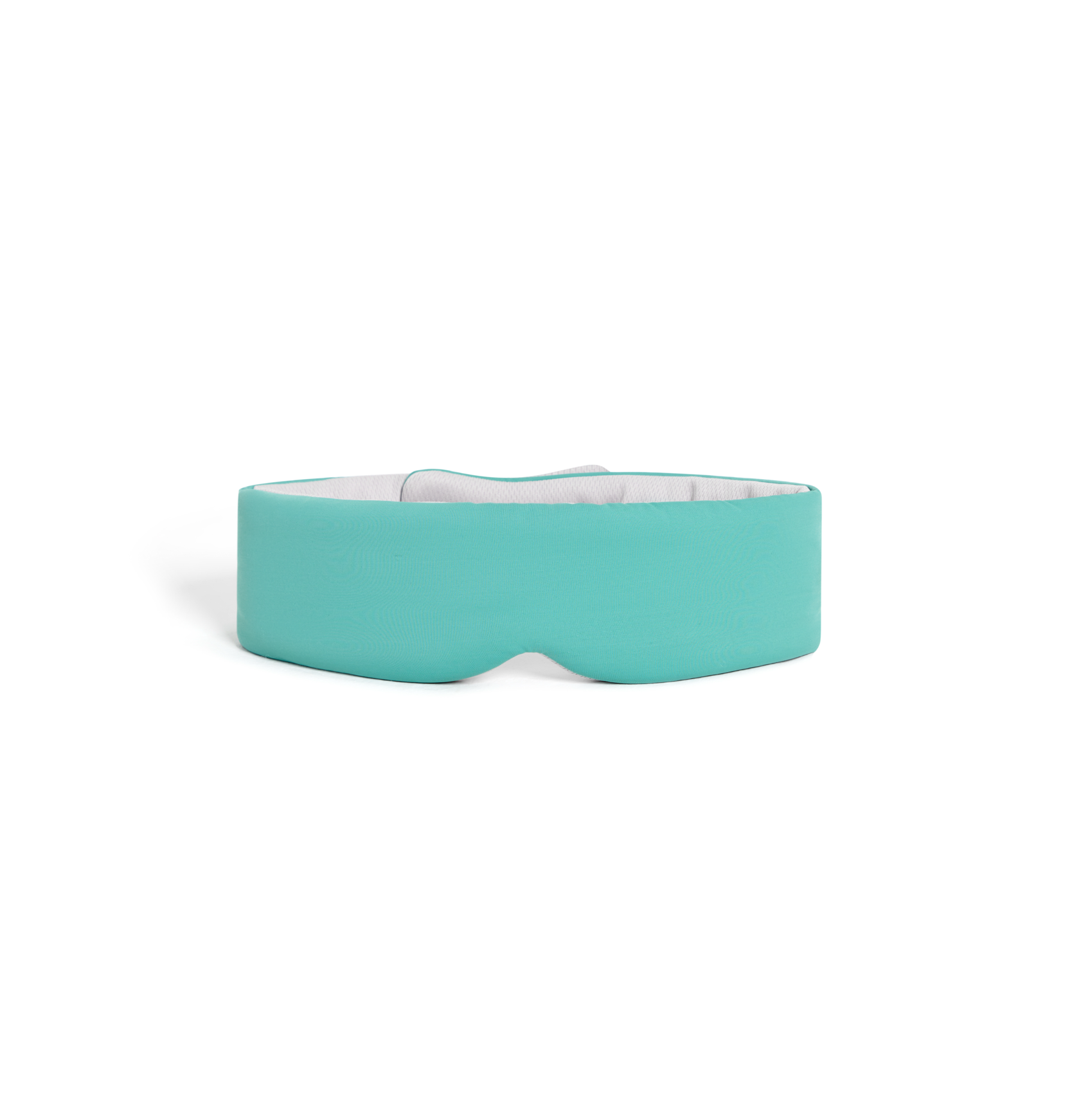 The Mintzzz Chill Mask | Cooling Sleep Mask, featuring turquoise fabric and a white inner lining, is shown against a plain white background.